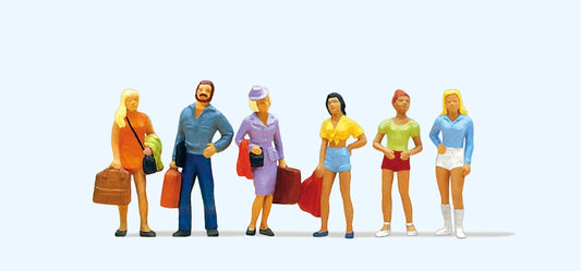 Preiser 10123 Teenage Passengers (6) Exclusive Figure Set HO