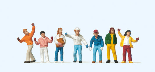 Preiser 10183 Older Children (7) Exclusive Figure Set HO