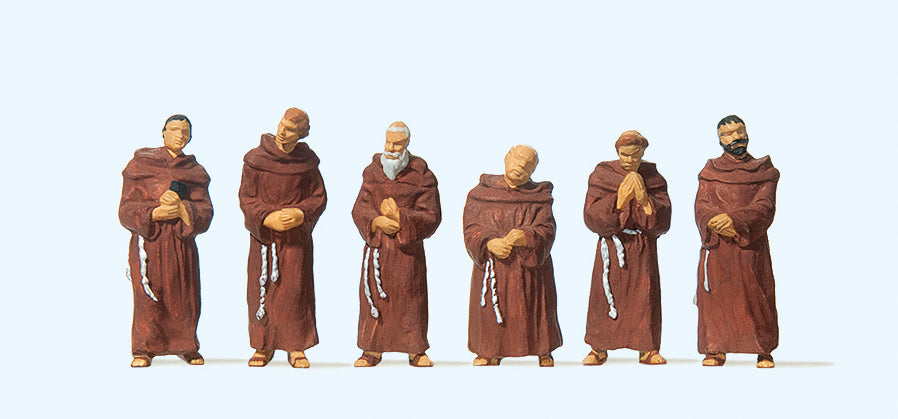 Preiser 10198 Franciscan Friars (6) Exclusive Figure Set HO