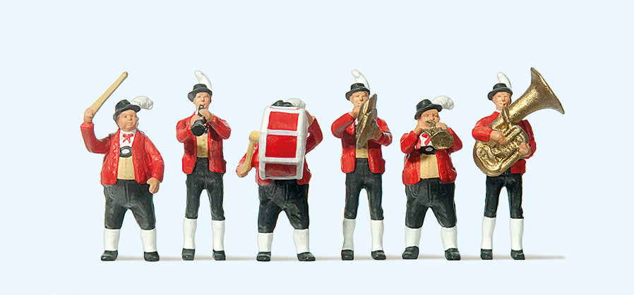Preiser 10206 Tyrolean Band in National Costume (6) Exclusive Figure Set HO