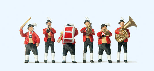 Preiser 10206 Tyrolean Band in National Costume (6) Exclusive Figure Set HO