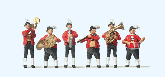Preiser 10207 Tyrolean Band in National Costume (6) Exclusive Figure Set HO