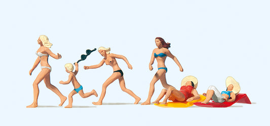 Preiser 10211 On the Beach (6) Exclusive Figure Set HO