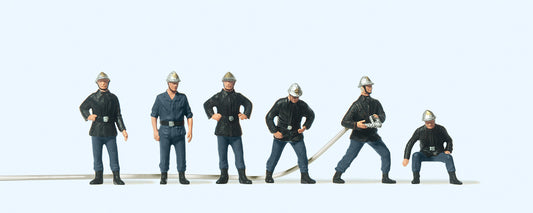 Preiser 10233 French Firemen (6) Exclusive Figure Set HO