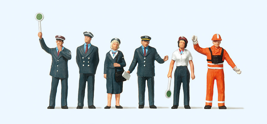 Preiser 10236 DB Railway Personnel (6) Exclusive Figure Set HO