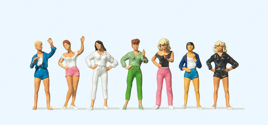 Preiser 10258 Girls (7) Exclusive Figure Set HO