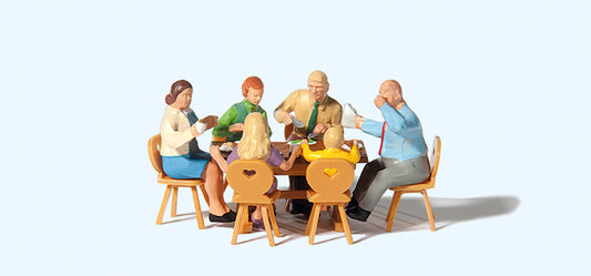 Preiser 10282 Family Krause at Garden Restaurant (6) Exclusive Figure Set HO