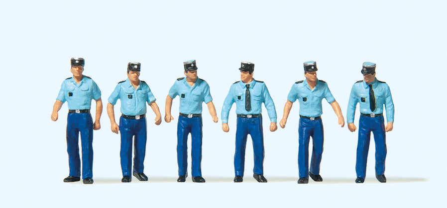 Preiser 10341 French Policemen Summer Uniform (6) Exclusive Figure Set HO