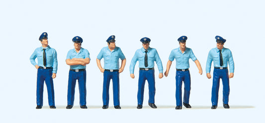 Preiser 10342 German Firemen Summer Uniform (6) Exclusive Figure Set HO