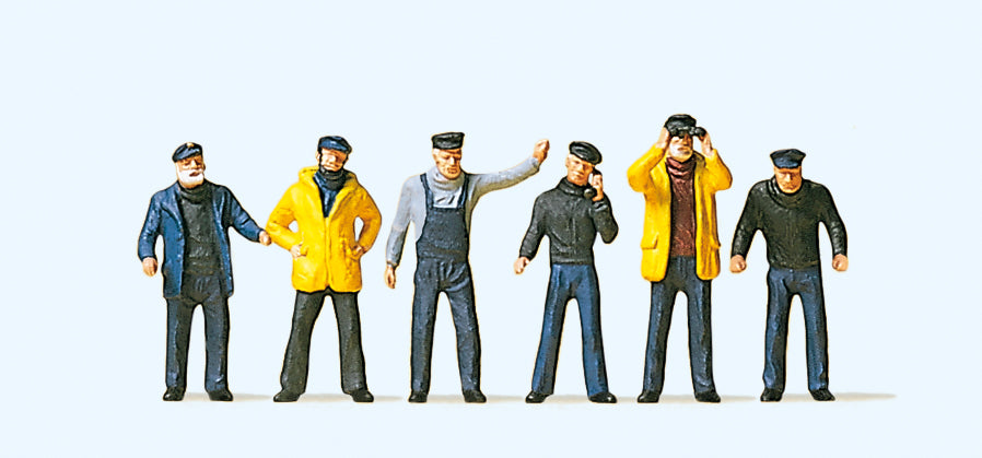 Preiser 10353 Ship's Crew (6) Exclusive Figure Set HO