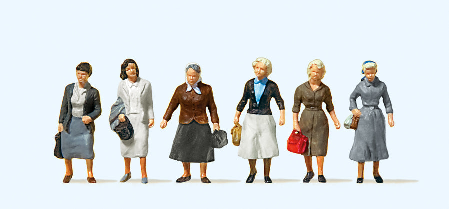 Preiser 10365 Female Commuters (6) Exclusive Figure Set HO