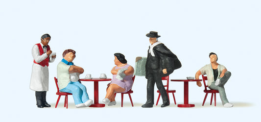 Preiser 10368 Street Café Scene (5) Exclusive Figure Set HO