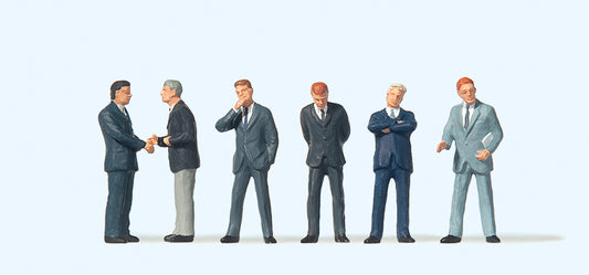Preiser 10380 Businessmen in Suits (6) Exclusive Figure Set HO