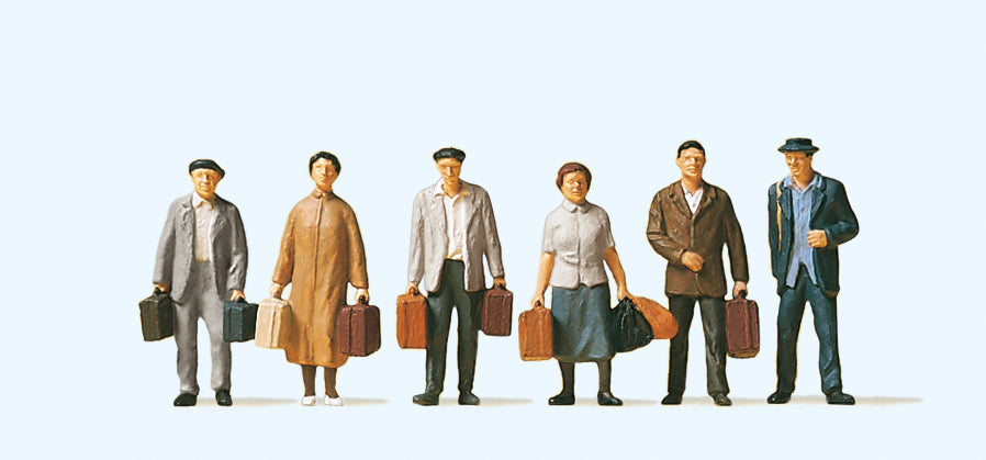 Preiser 10408 Passengers (6) Exclusive Figure Set HO