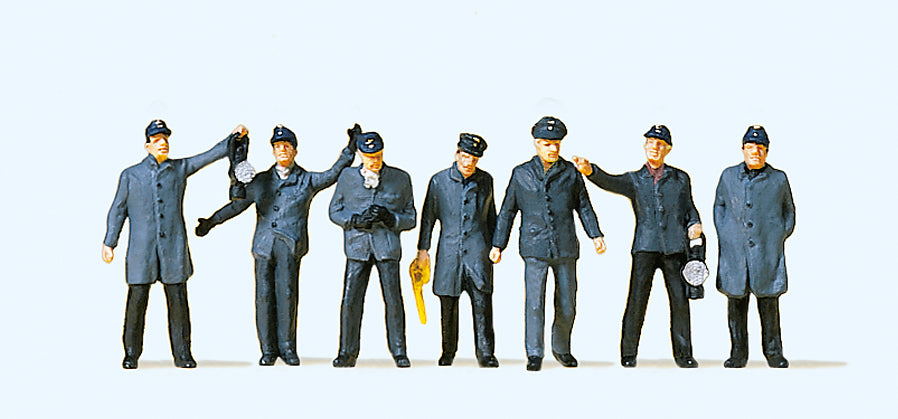 Preiser 10409 DB Railway Yard Workers (7) Exclusive Figure Set HO