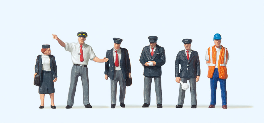 Preiser 10410 BR Railway Personnel (6) Exclusive Figure Set HO