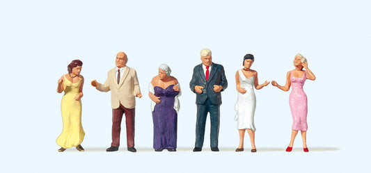 Preiser 10436 Guests (6) Exclusive Figure Set HO