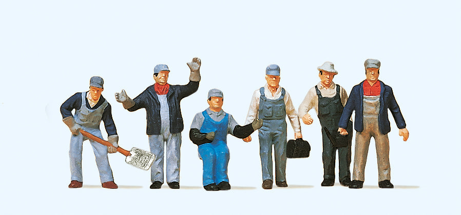 Preiser 10453 American Railfreight Personnel (6) Exclusive Figure Set HO