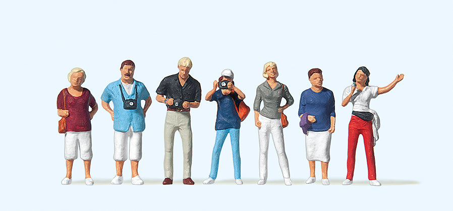 Preiser 10468 City Sightseeing (7) Exclusive Figure Set HO