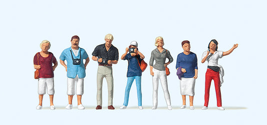 Preiser 10468 City Sightseeing (7) Exclusive Figure Set HO