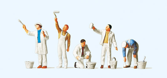 Preiser 10477 Decorators (5) Exclusive Figure Set HO