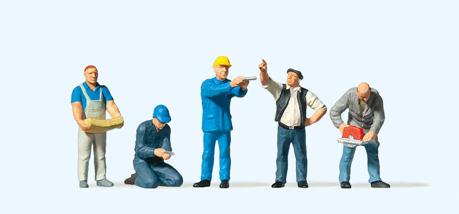 Preiser 10498 Craftsmen (5) Exclusive Figure Set HO