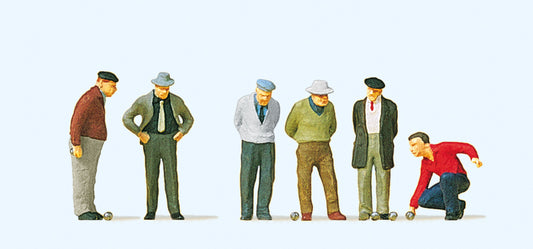 Preiser 10508 Boules Players (6) Exclusive Figure Set HO