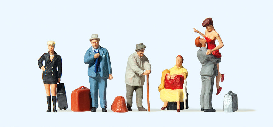 Preiser 10540 Travellers (6) Exclusive Figure Set HO