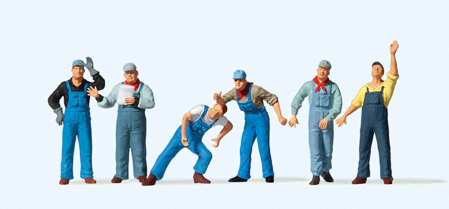 Preiser 10547 American Railway Personnel (6) Exclusive Figure Set HO