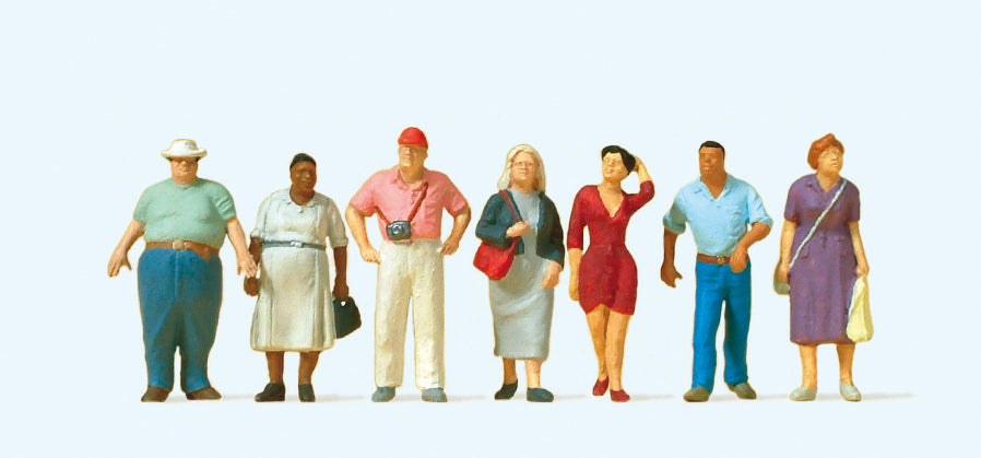 Preiser 10548 Passers By (7) Exclusive Figure Set HO