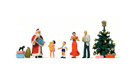 Preiser 10652 Merry Christmas Scene (5) Exclusive Figure Set HO