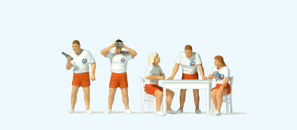 Preiser 10691 Lifeguard Beach Rescue (5) Exclusive Figure Set HO