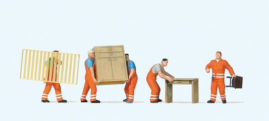 Preiser 10714 Furniture Clearance (5) Exclusive Figure Set HO