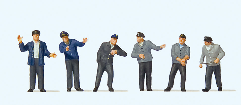Preiser 10717 DB Engine Drivers & Firemen (6) Exclusive Figure Set HO