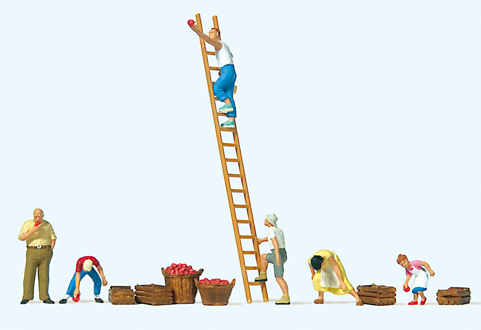 Preiser 10720 Apple Harvest (6) Exclusive Figure Set HO