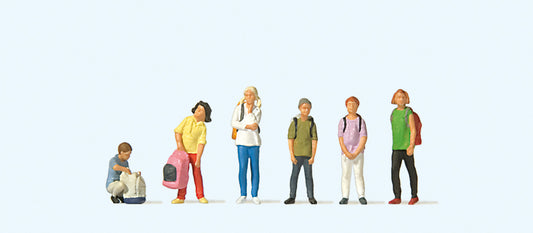 Preiser 10728 School Children (6) Exclusive Figure Set HO