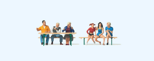 Preiser 10783 Wine Festival (6) Exclusive Figure Set HO