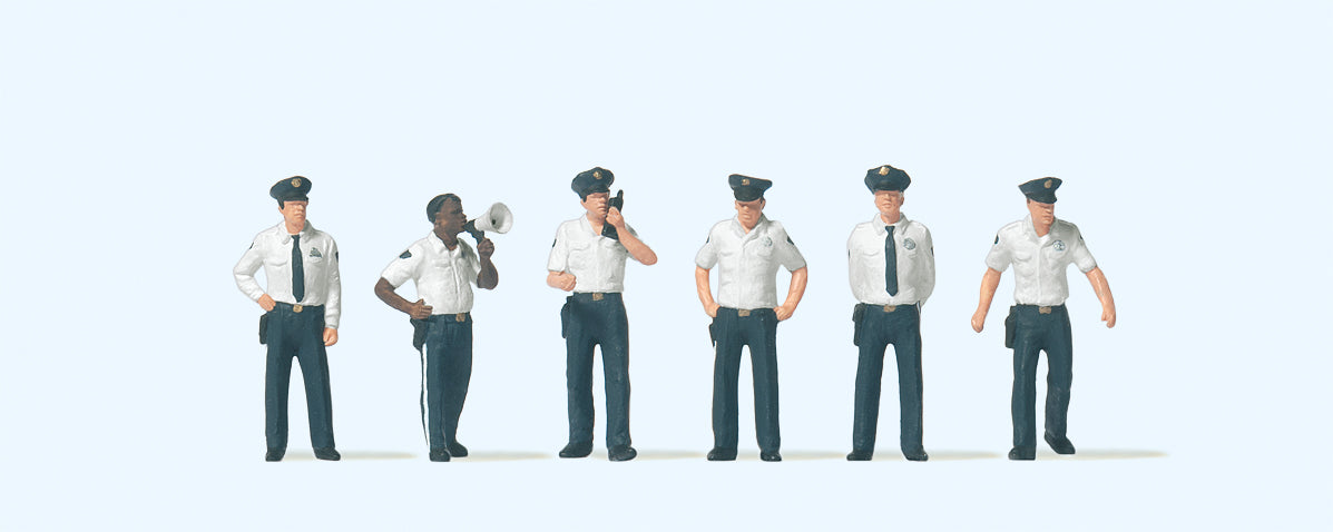 Preiser 10797 US City Police (6) Exclusive Figure Set HO
