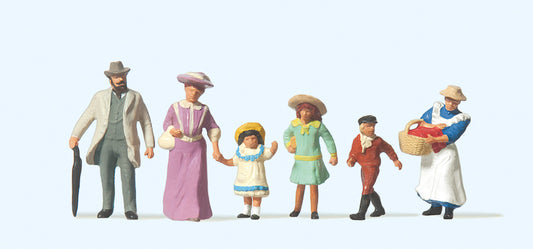 Preiser 12132 Family 1900 (6) Exclusive Figure Set HO