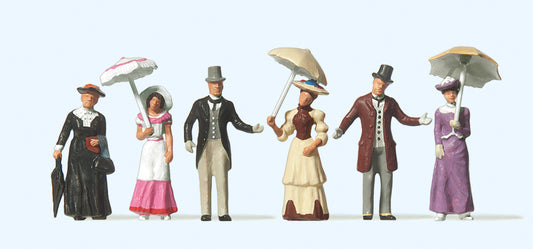 Preiser 12139 Passers By Summer 1900 (6) Exclusive Figure Set HO