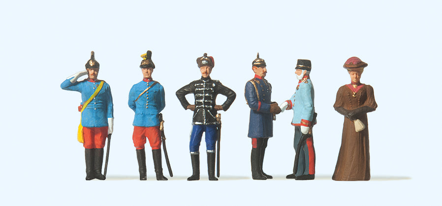 Preiser 12185 King Wilheim II/Franz Joseph (6) Exclusive Figure Set HO