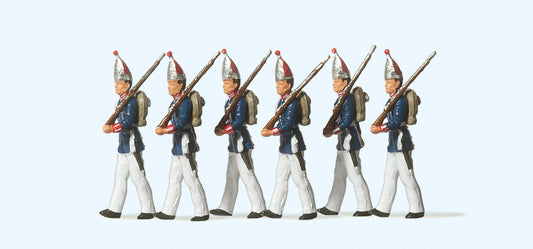 Preiser 12189 Guards Regiment on Foot Potsdam 1894(6) Exclusive Figure Set HO