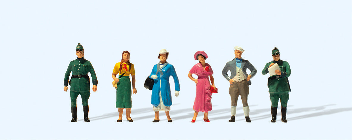 Preiser Street Scene 1936 (6) 75th Anniversary Figure Set HO Gauge PR12483