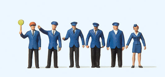 Preiser 14011 DB Railway Personnel (6) Standard Figure Set HO