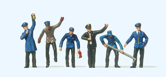 Preiser 14013 Railway Yard Workers (6) Standard Figure Set HO