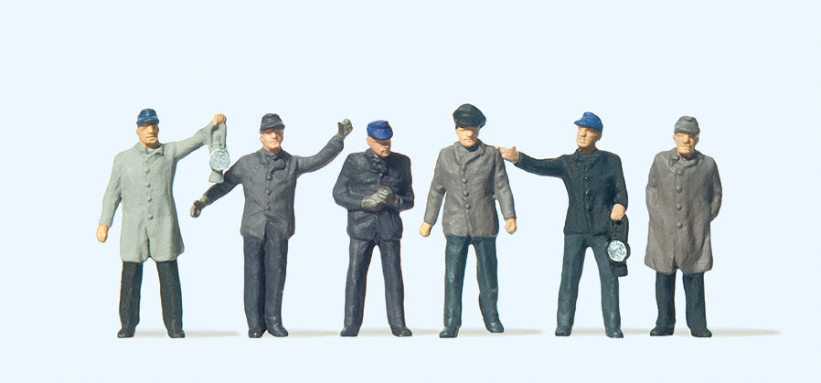 Preiser 14018 DB Railway Shunters (6) Standard Figure Set HO