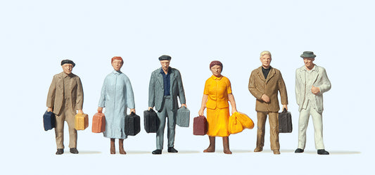 Preiser 14019 Travellers (6) Standard Figure Set HO