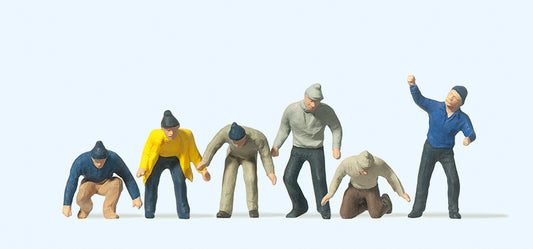 Preiser 14064 Workers (6) Standard Figure Set HO