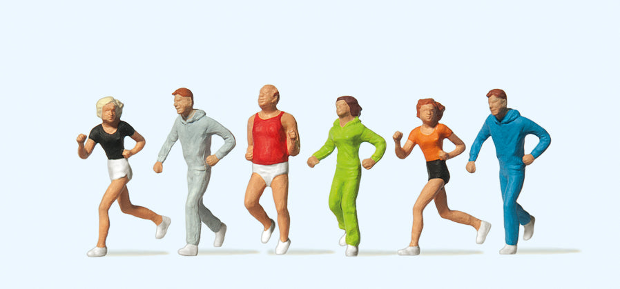 Preiser 14078 Joggers (6) Standard Figure Set HO
