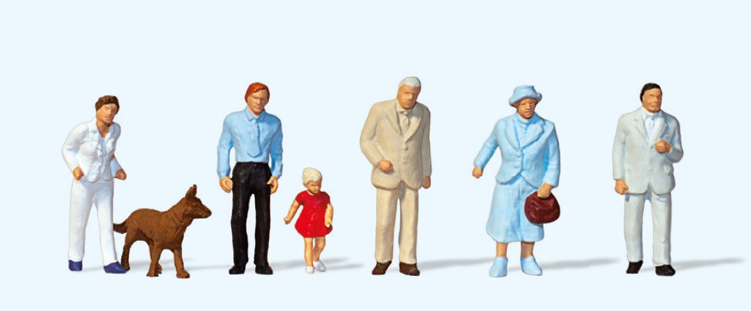 Preiser Passers By (7) Standard Figure Set PR14089 HO Gauge